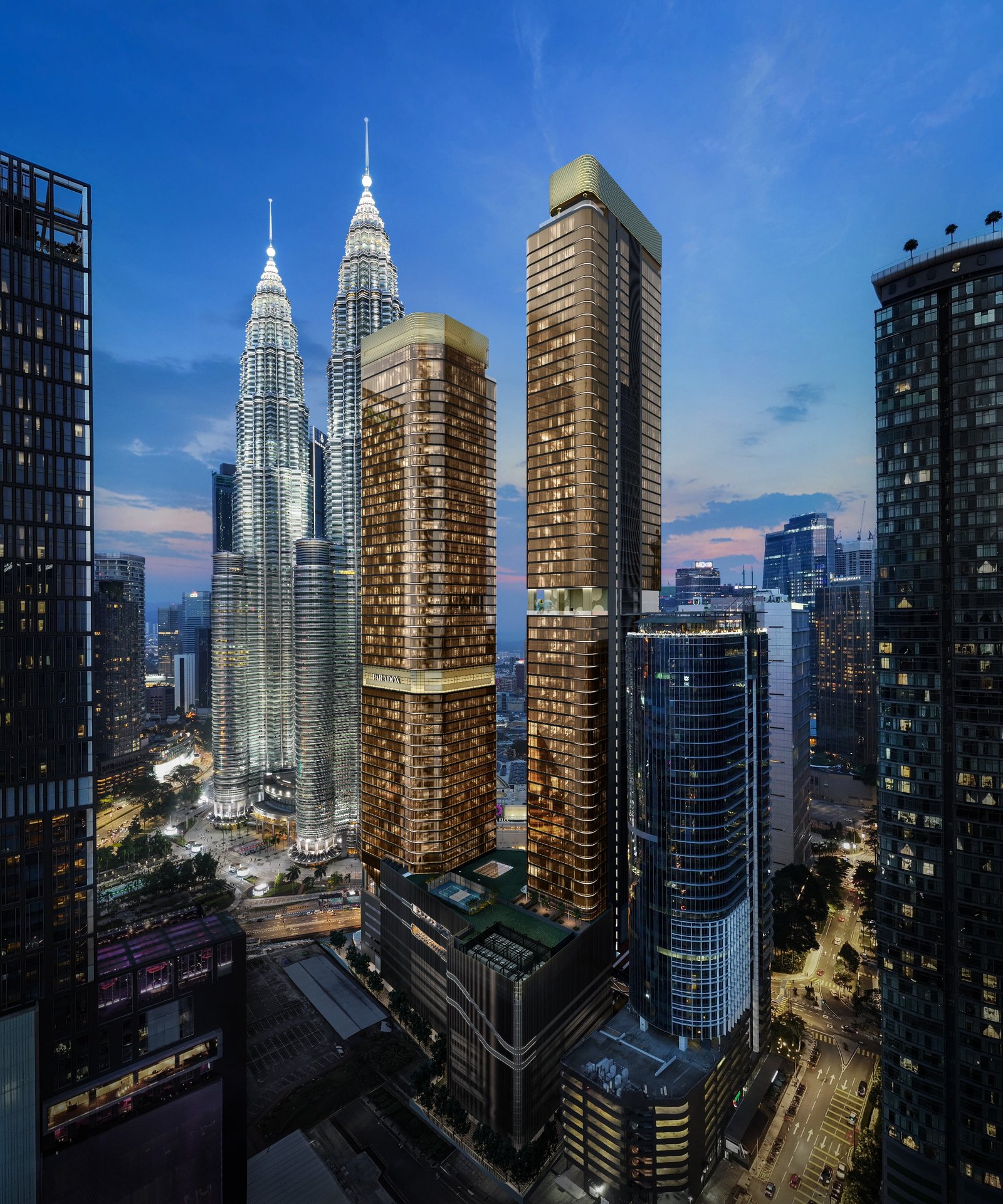 CloutHaus Residences opposite KLCC with Petronas Twin Towers view